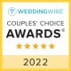 Badge: 2022 Wedding Awards, Couples Choice, 5 Stars